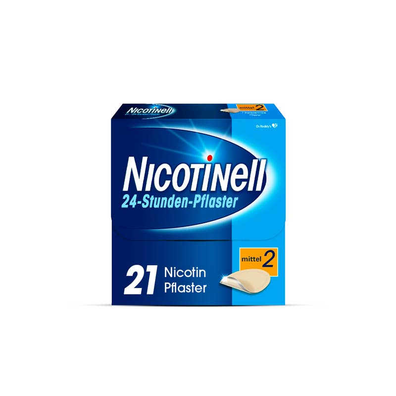 NICOTINELL 14 mg/24-Stunden-Pflaster mittel 21 St Pflaster transdermal