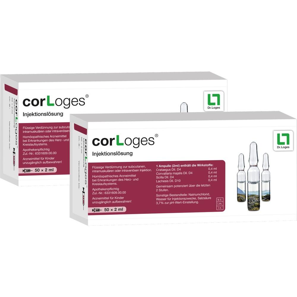 corLoges Injektionslösung 100X2 ml Ampullen