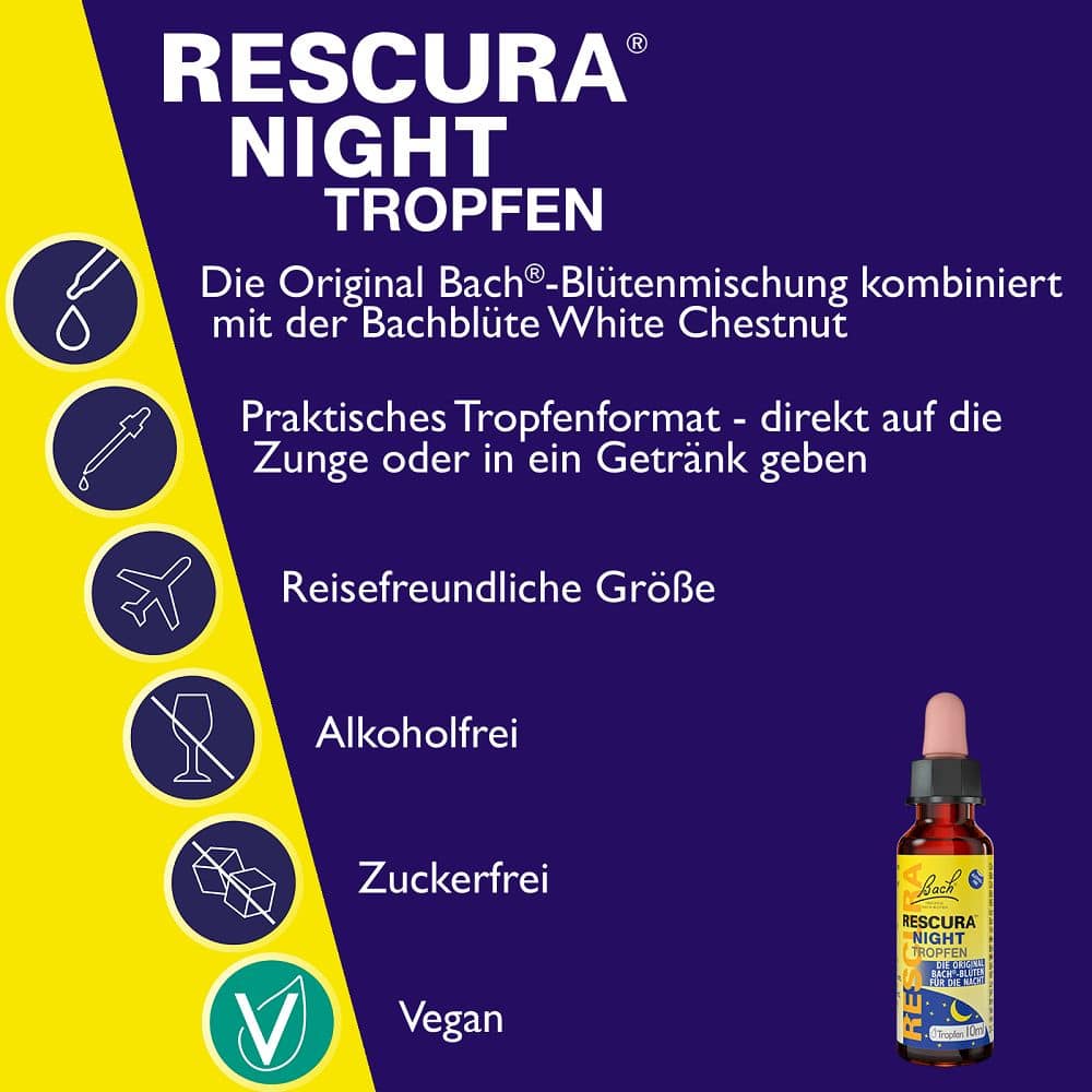 Bachblüten RESCURA NIGHT Tropfen 20 ml Tropfen
