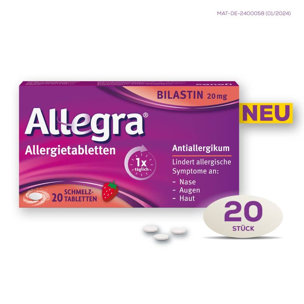 Allegra Allergietabletten 20 St Schmelztabletten