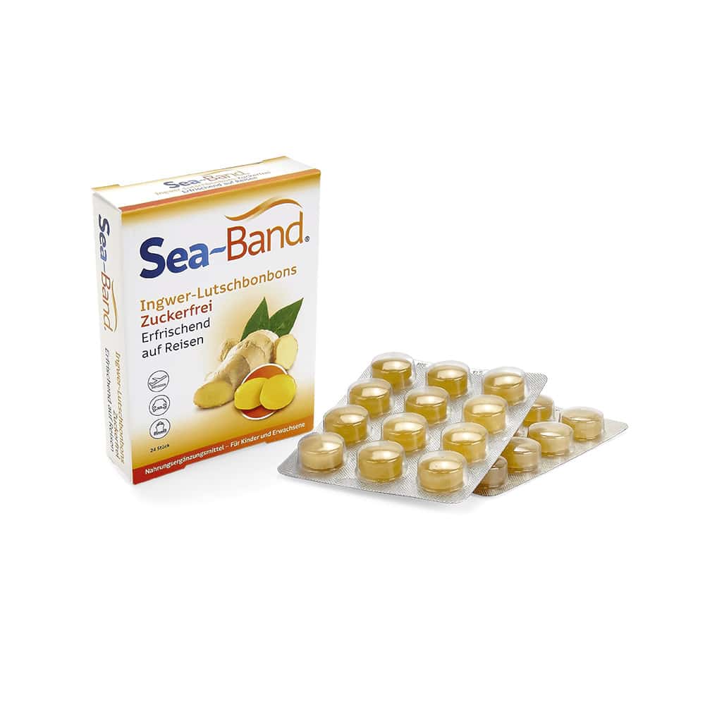 Sea-Band Ingwer-Lutschbonbons zuckerfrei  24 St Bonbons