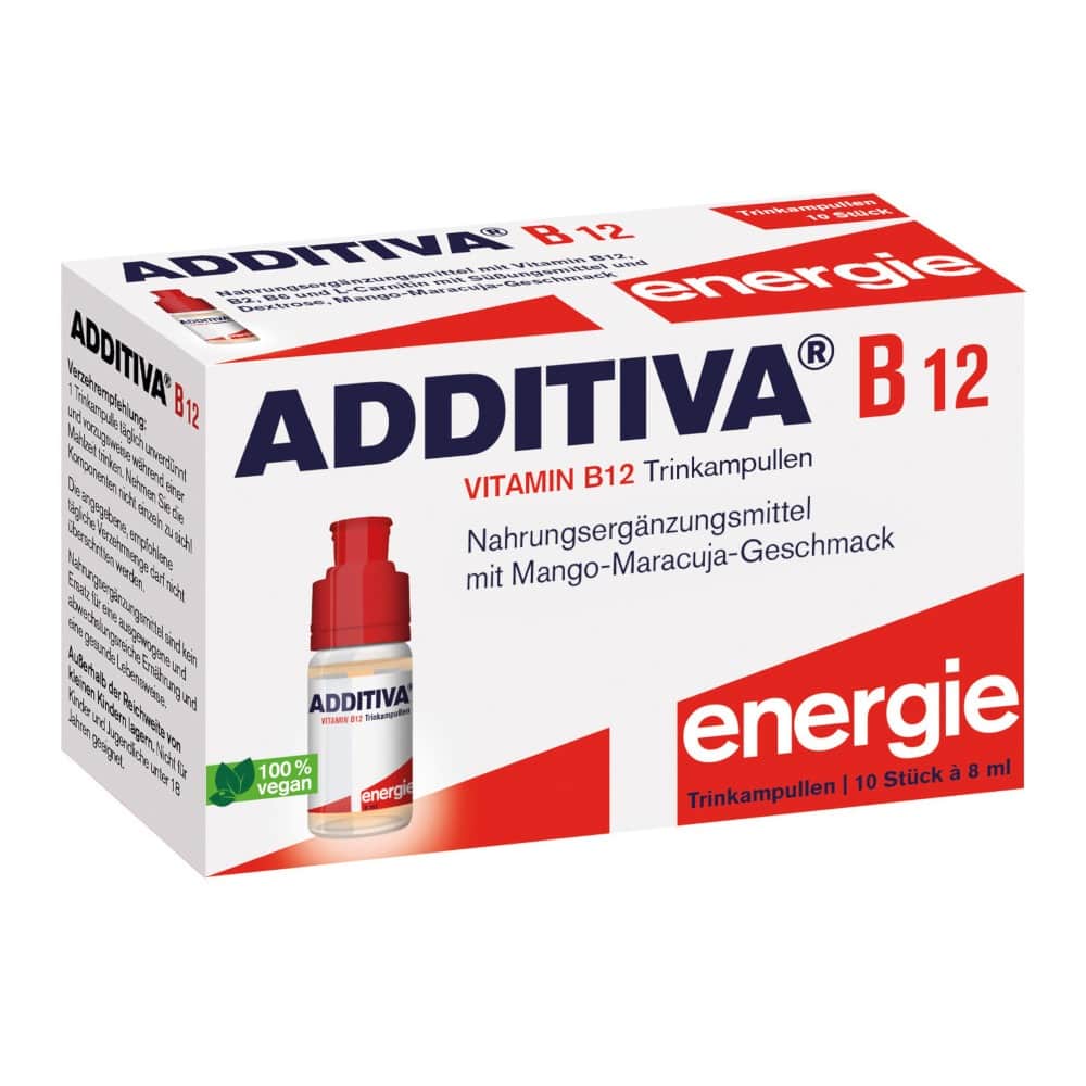 ADDITIVA Vitamin B12 energie 10X8 ml Trinkampullen
