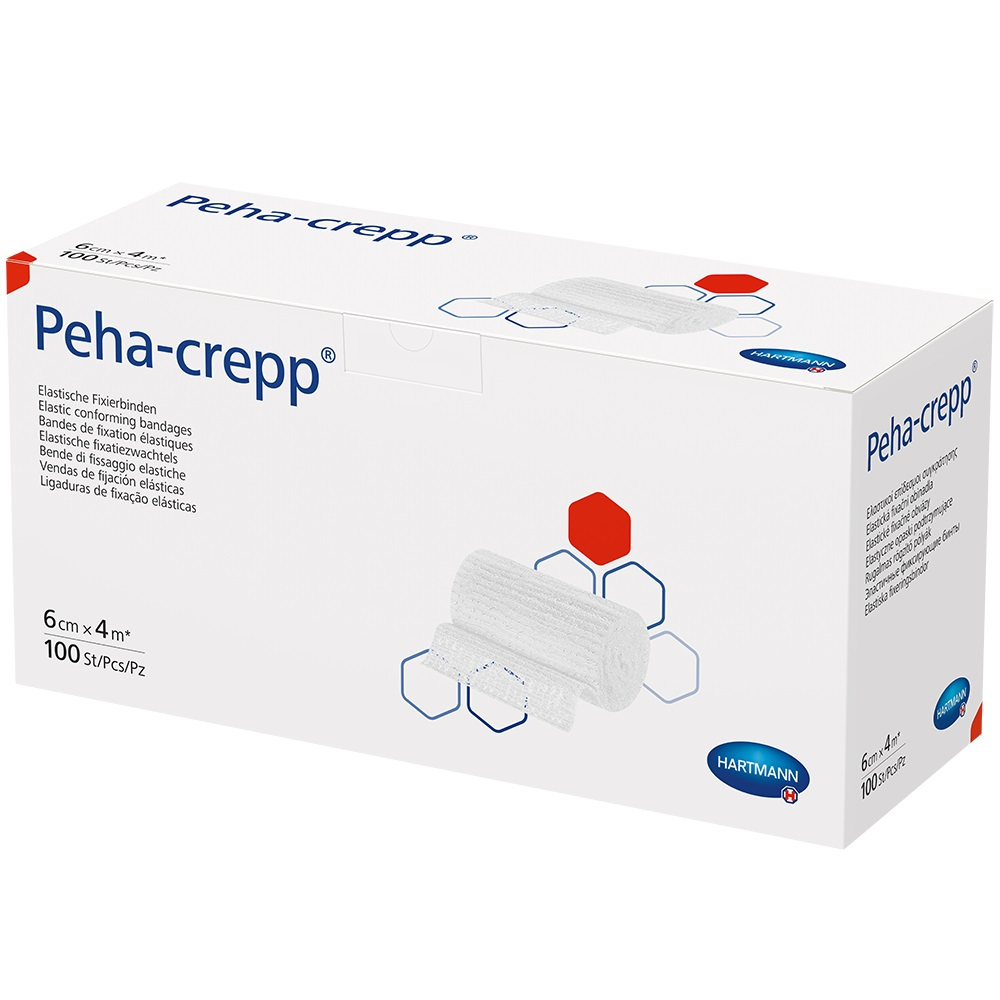 PEHA CREPP Fixierbinde 6 cmx4 m comp.verp. 100 St Binden