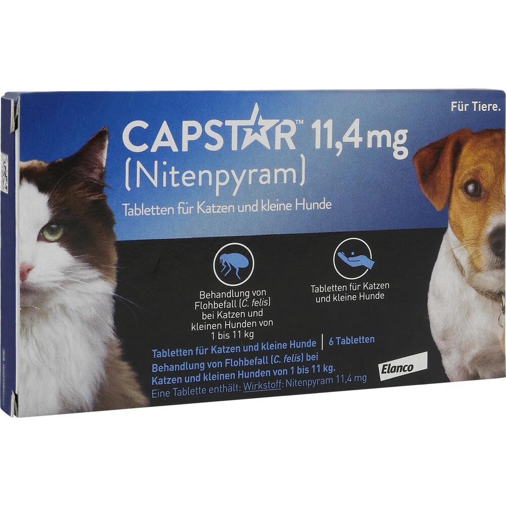 CAPSTAR 11,4 mg für Katzen und kleine Hunde 6 St Tabletten