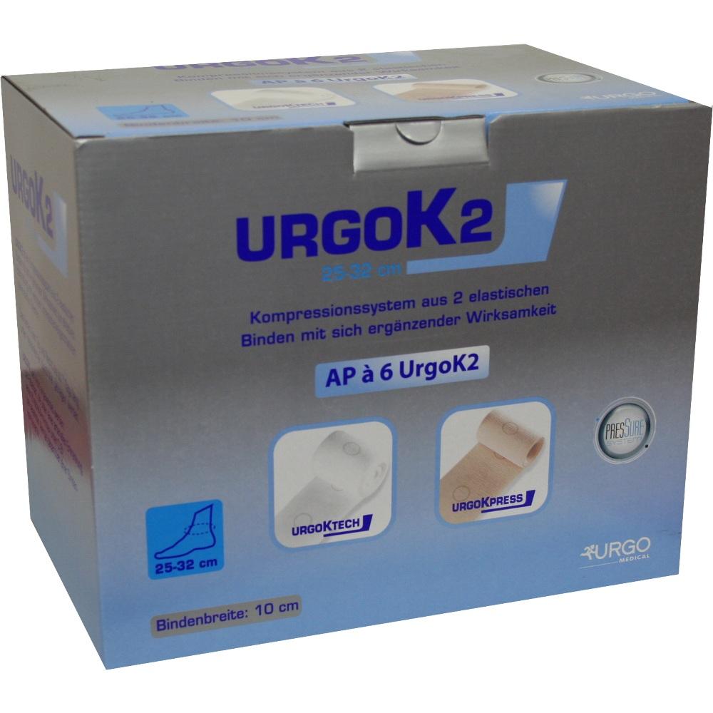URGOK2 Kompr.Syst.10cm Knöchelumf.25-32cm 6 St Binden