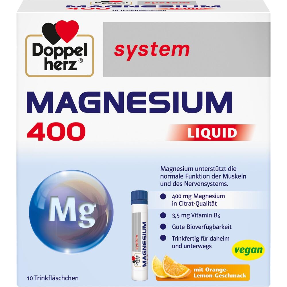Doppelherz system MAGNESIUM 400 LIQUID 10 St Trinkampullen