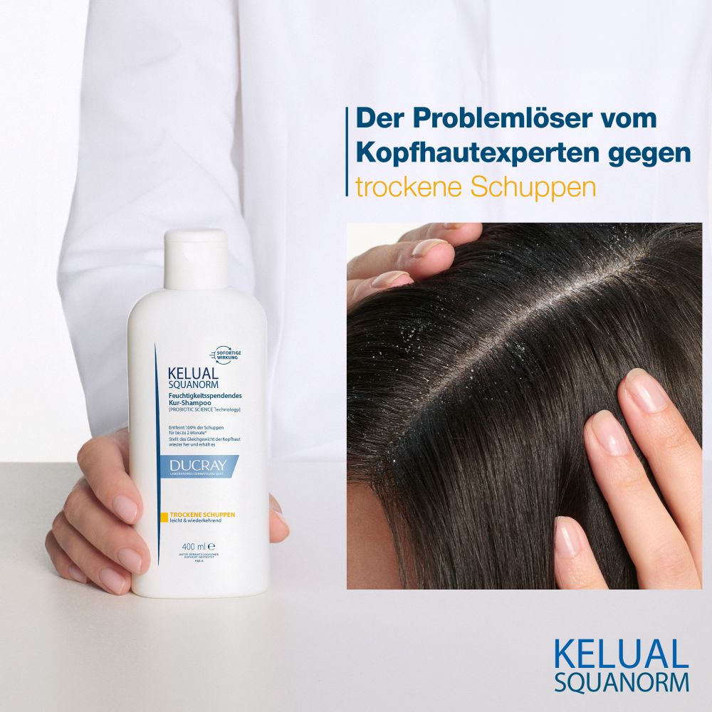 DUCRAY KELUAL SQUANORM Shampoo trockene Schuppen Doppelpack  2X400 ml Shampoo