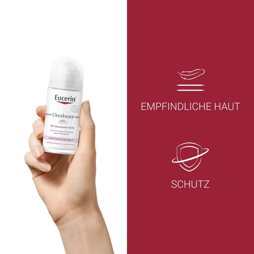 Eucerin Deodorant 48h 0% Aluminium Doppelpack  2X50 ml Flüssigkeit