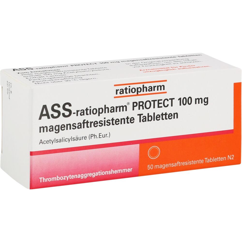 ASS-ratiopharm PROTECT 100 mg 50 St Tabletten magensaftresistent