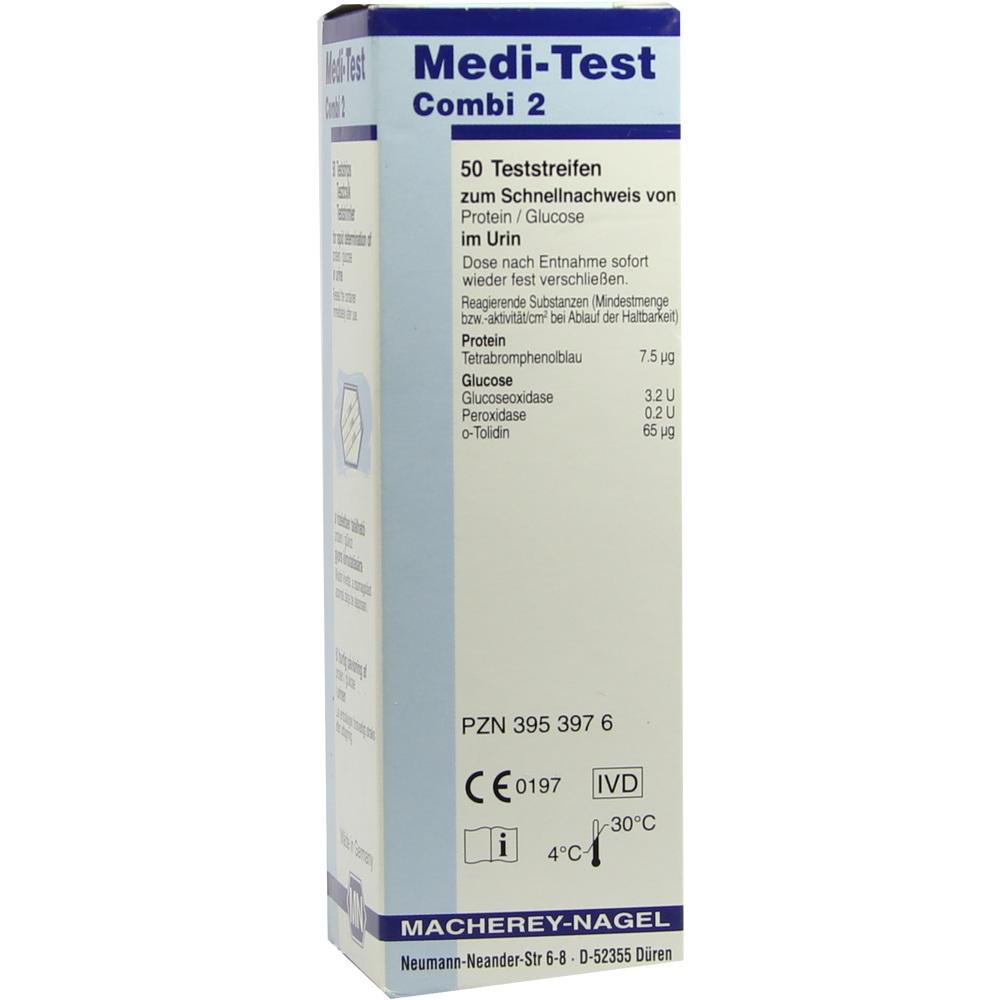 MEDI-TEST Combi 2 Teststreifen 50 St Teststreifen
