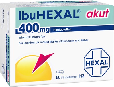 IbuHEXAL akut 400mg 50 St Filmtabletten