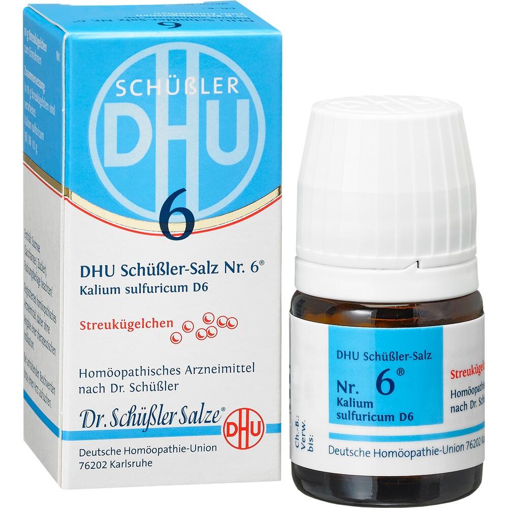 DHU Schüssler-Salz Nr. 6  Kalium sulfuricum D 6 Globuli Tabletten 10 g Globuli
