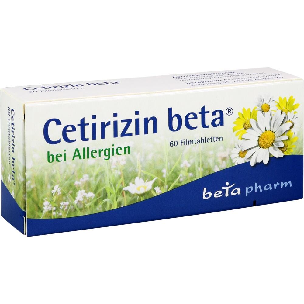 Cetirizin beta bei Allergien 60 St Filmtabletten