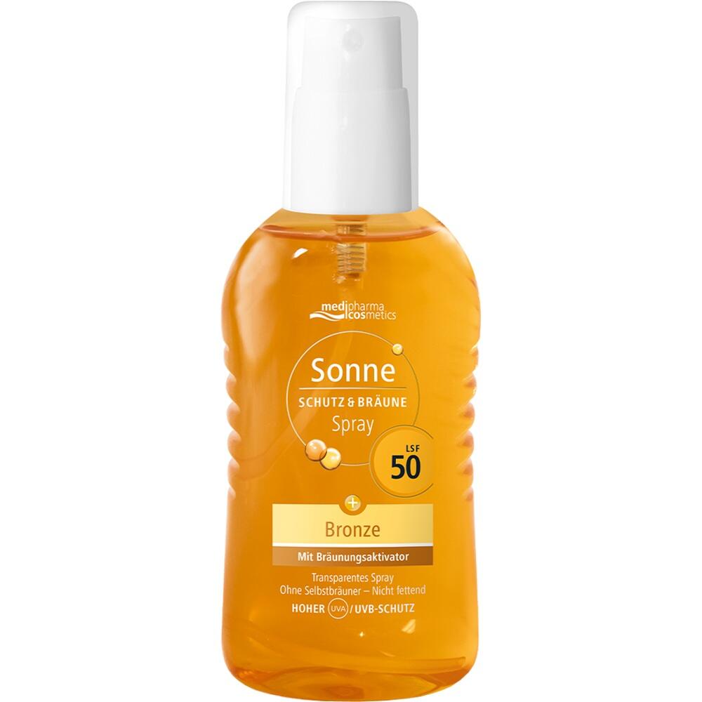 medipharma cosmetics Sonne SCHUTZ & BRÄUNE Bronze LSF 50 Spray 200 ml Spray