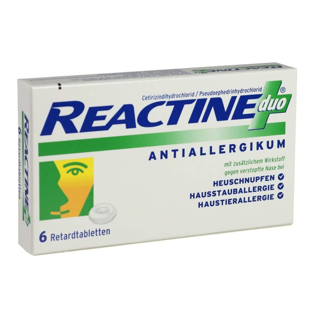 REACTINE duo 6 St Retard-Tabletten