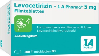 Levocetirizin-1a Pharma 5 mg  100 St Filmtabletten