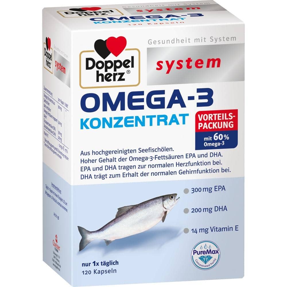 Doppelherz system OMEGA-3 KONZENTRAT 120 St Kapseln