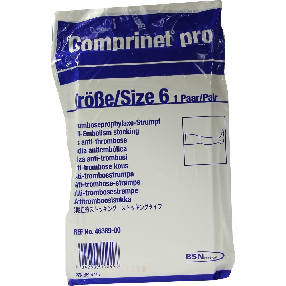 Comprinet pro Strumpf Oberschenkellang Gr. 6 weiß 2 St
