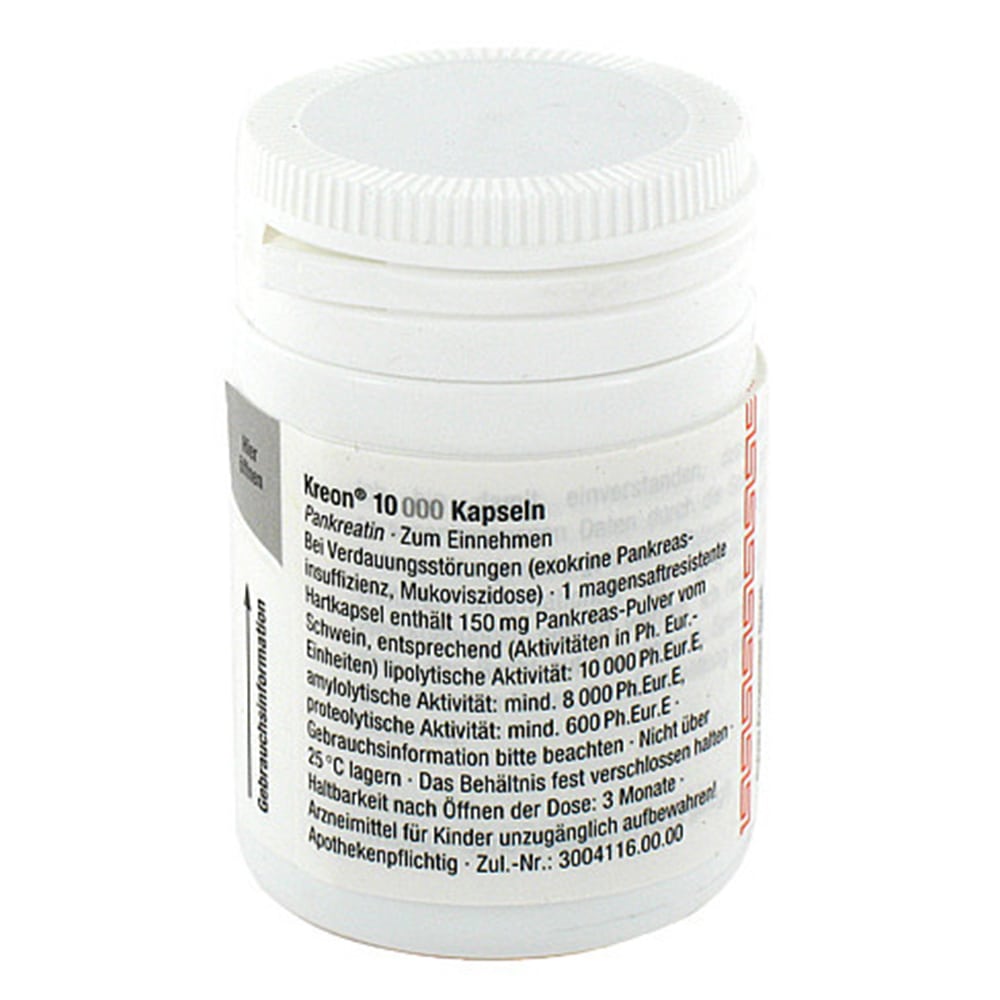 Kreon 10000 100 St Hartkapseln mit magensaftresistent überzogenen Pellets
