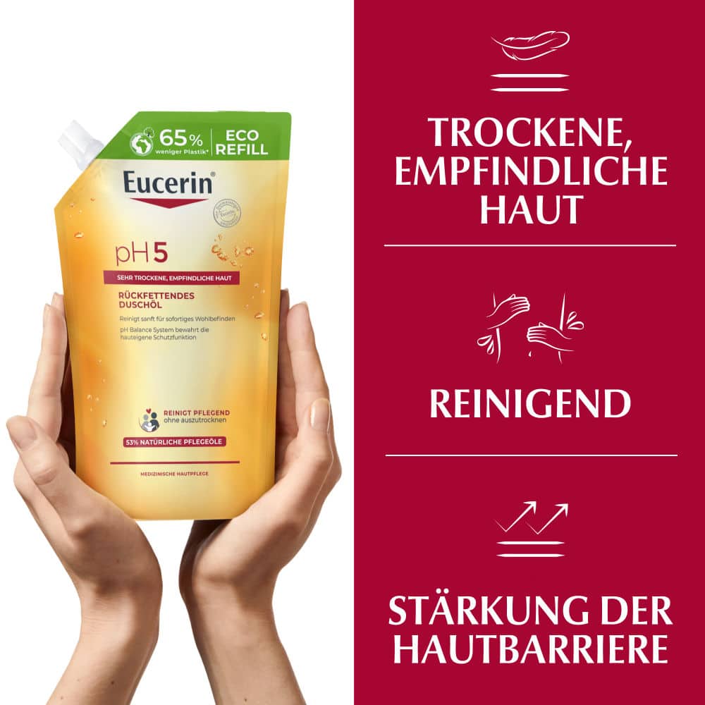 Eucerin pH5 Rückfettendes Duschöl Nachfüllpack  400 ml Duschgel