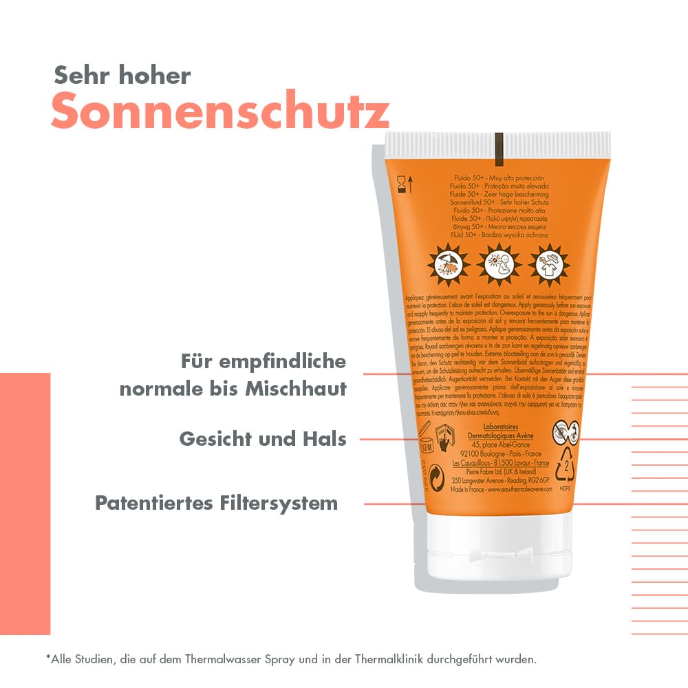 Avène Sonnenfluid SPF 50+ + 3 € sparen* 50 ml Emulsion