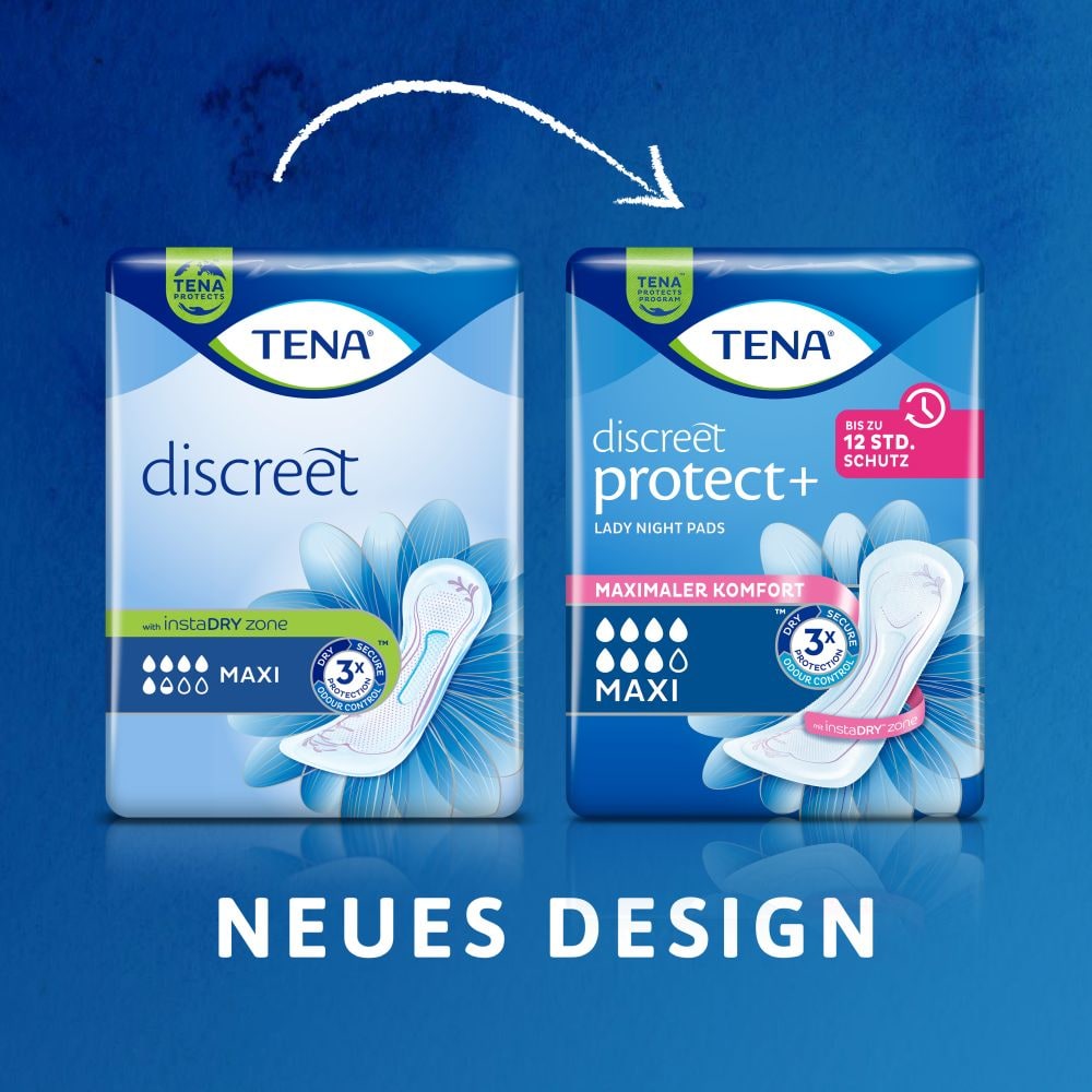 TENA Lady discreet protext+ Maxi Inkontinenz Einlagen 12X12 St Binden
