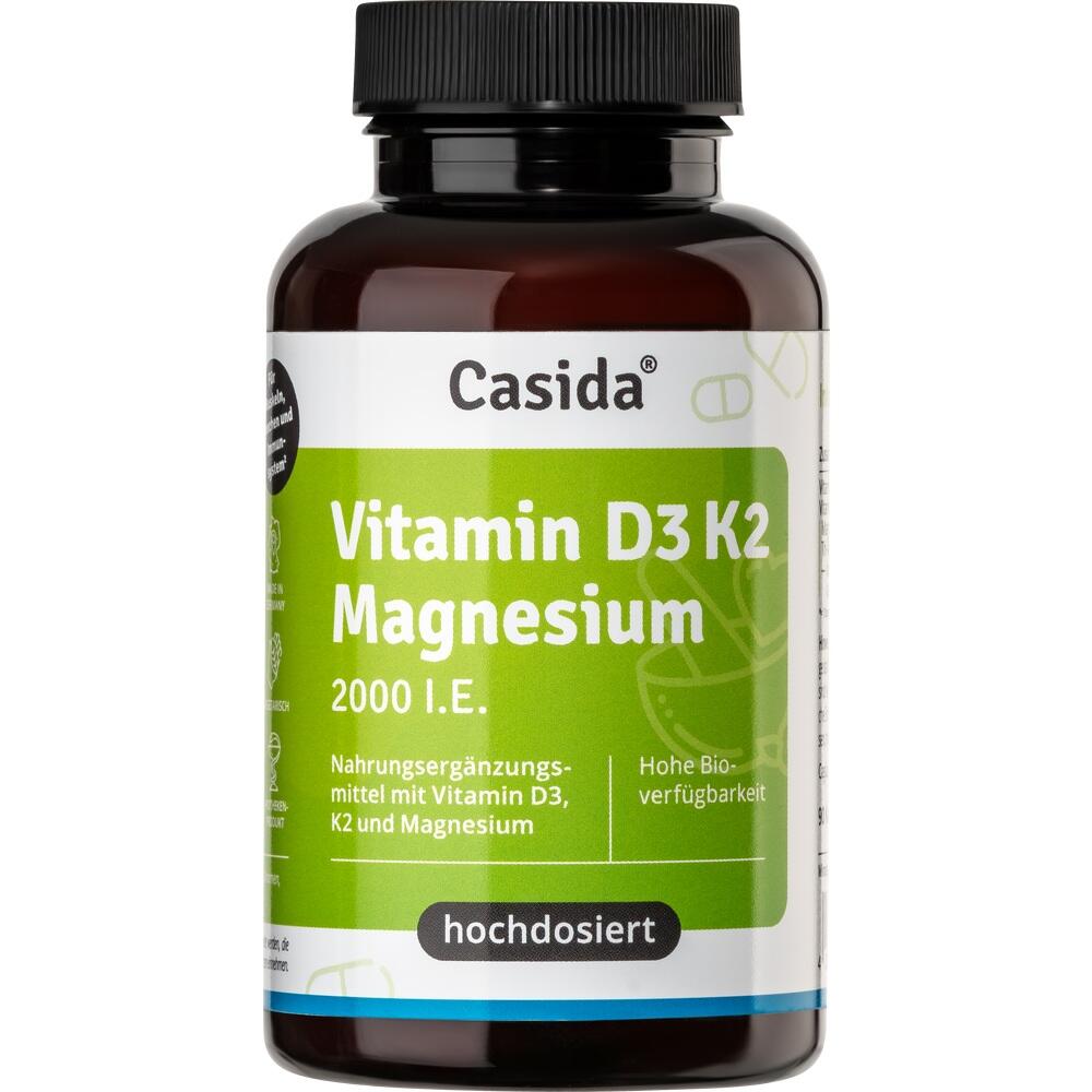 Casida Vitamin D3 K2 Magnesium 90 St Kapseln