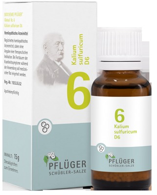 Schüßler-Salz Nr. 6 Kalium sulfuricum D6 15 g Globuli