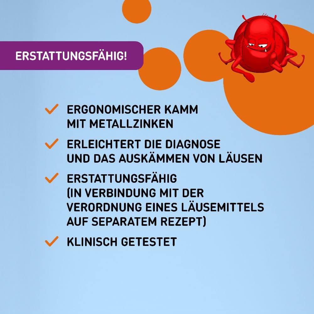 NYDA Läuse- und Nissenkamm Metall  1 St