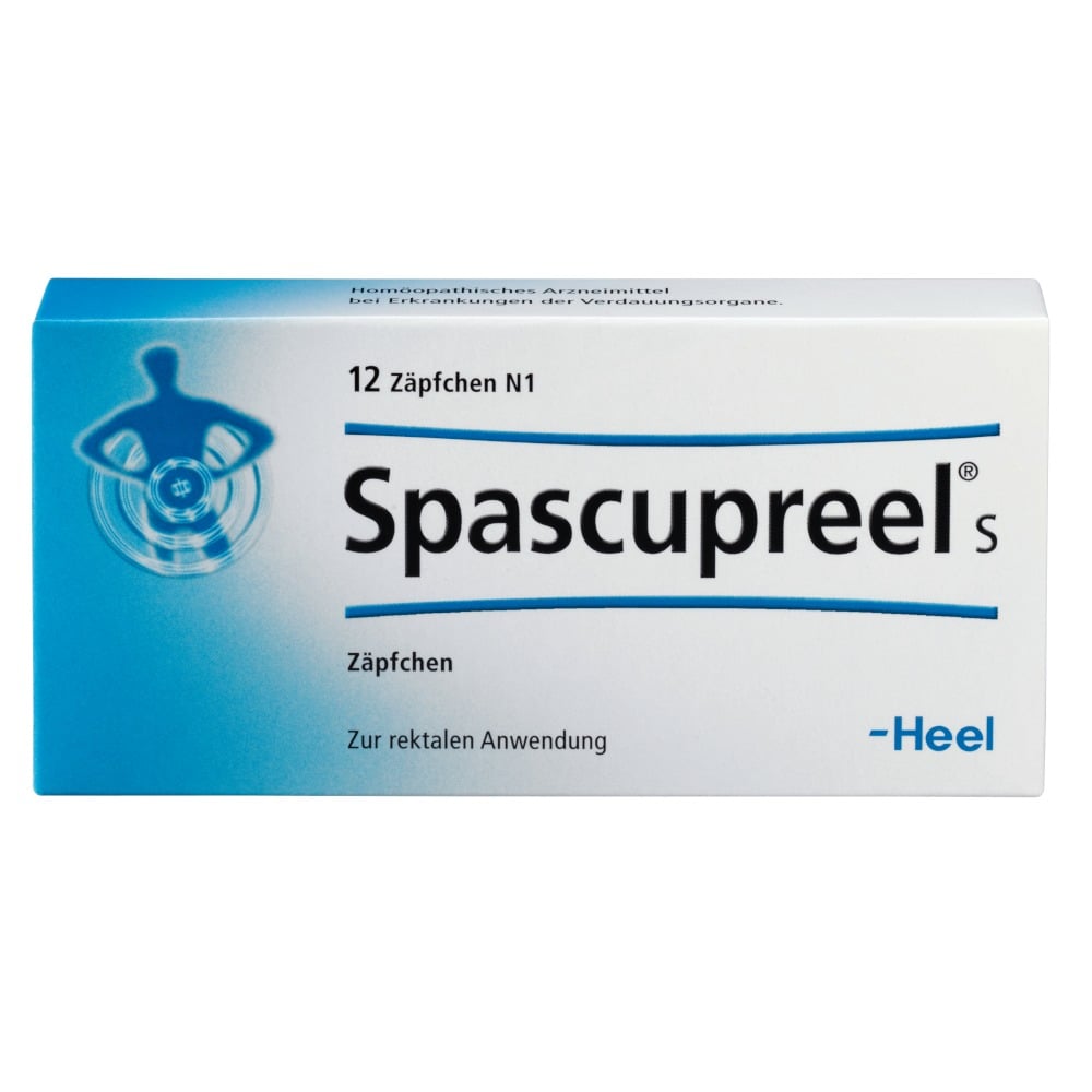SPASCUPREEL S Suppositorien 12 St Suppositorien
