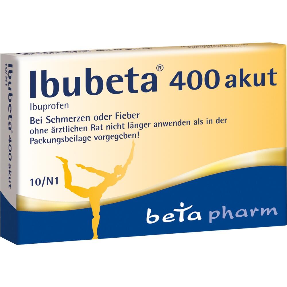 Ibubeta 400 akut 10 St Filmtabletten