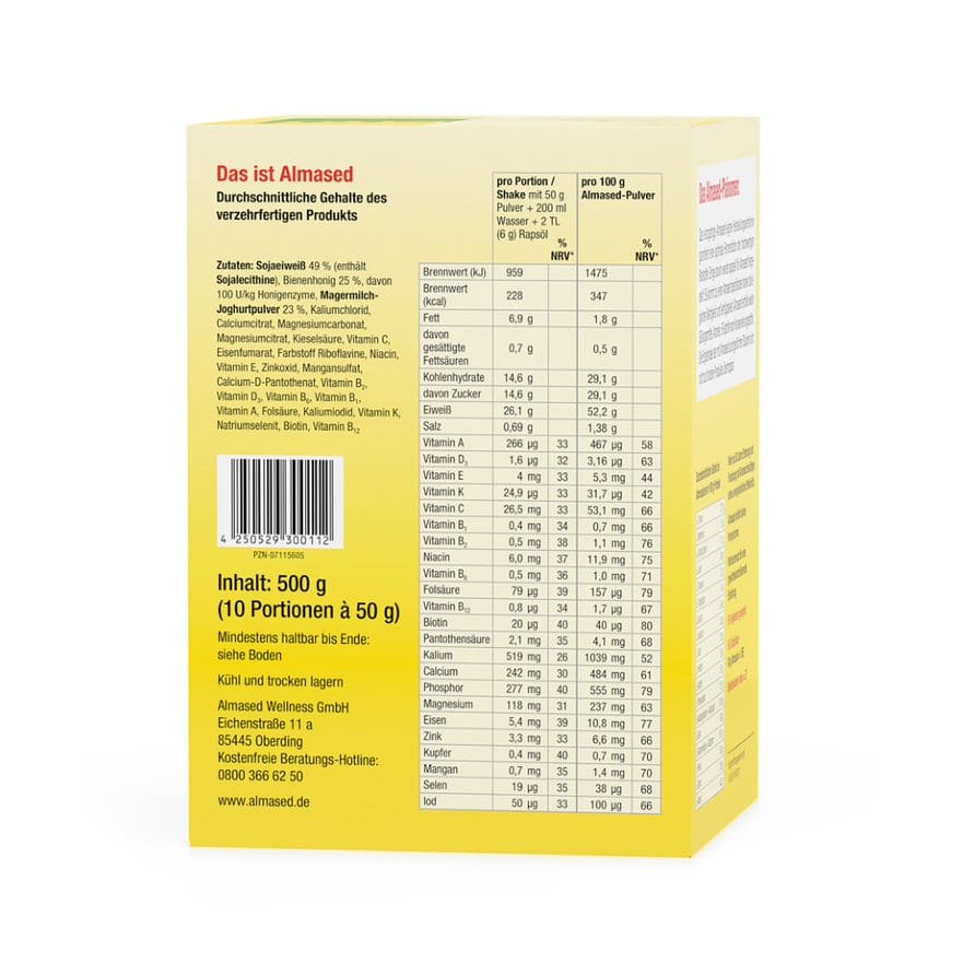 Almased Vitalkost Beutel 10X50 g Pulver