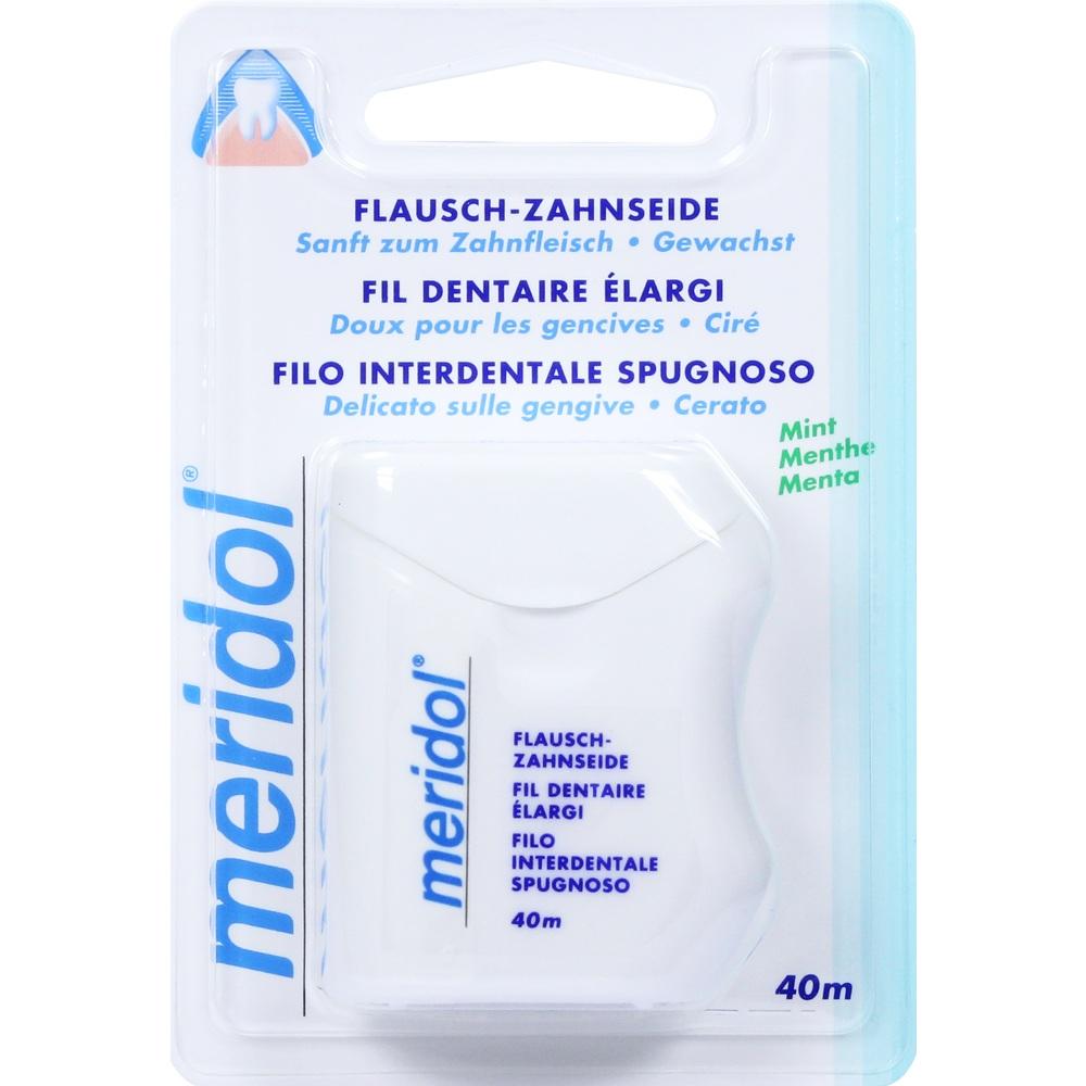 meridol FLAUSCH-ZAHNSEIDE gewachst mit frischem Mint-Aroma 40 m