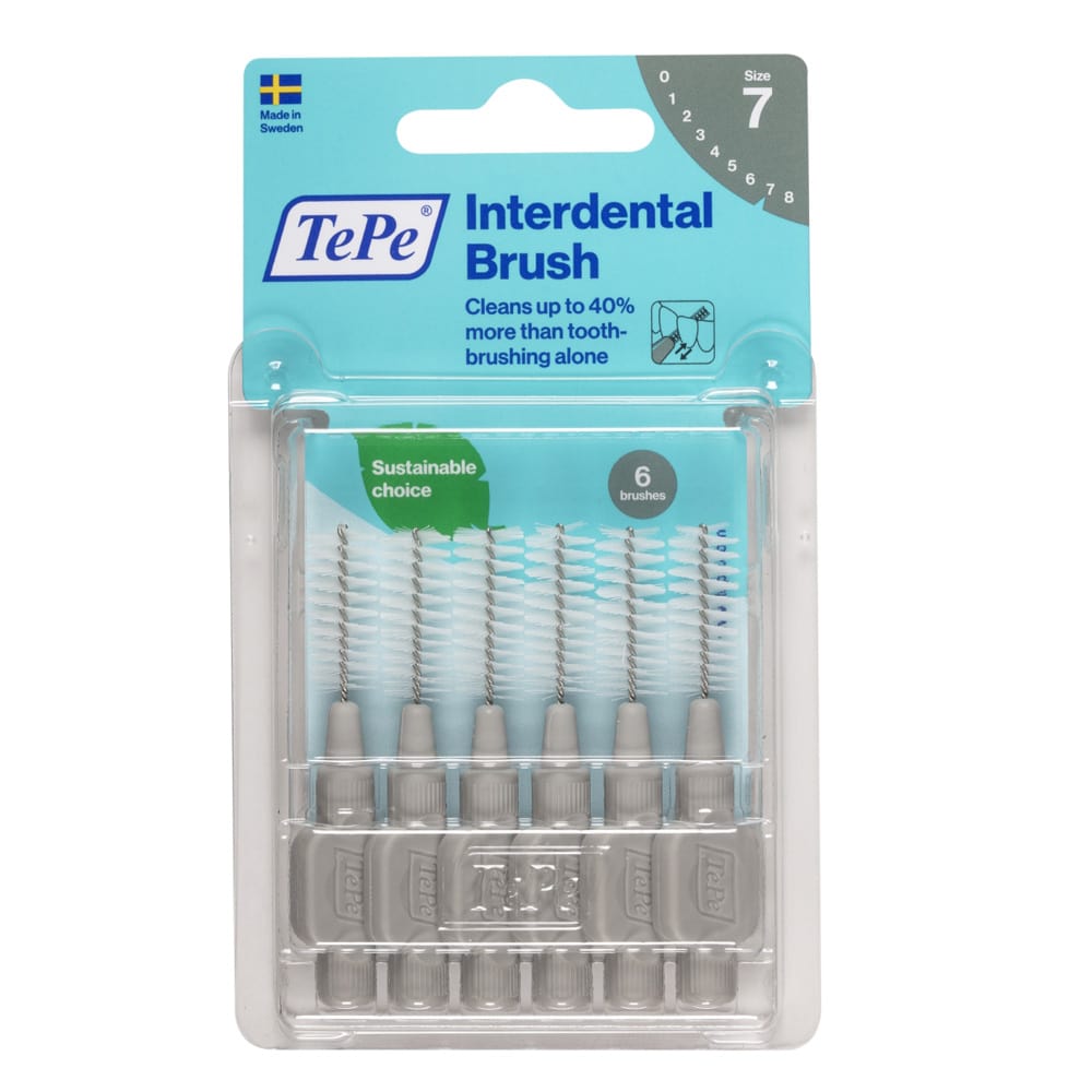 TEPE Interdentalbürste 1,3mm grau 6 St Zahnbürste