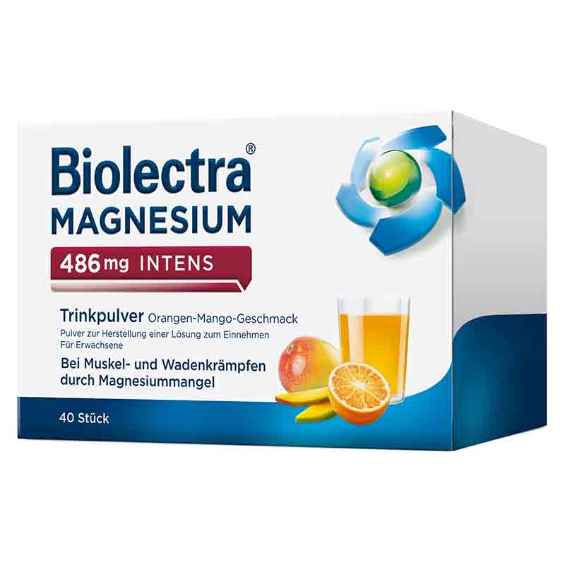 Biolectra MAGNESIUM 486 mg INTENS 40 St Pulver zur Herstellung einer Lösung zum Einnehmen