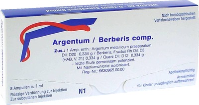 WELEDA ARGENTUM/BERBERIS comp.Ampullen 8 St Ampullen