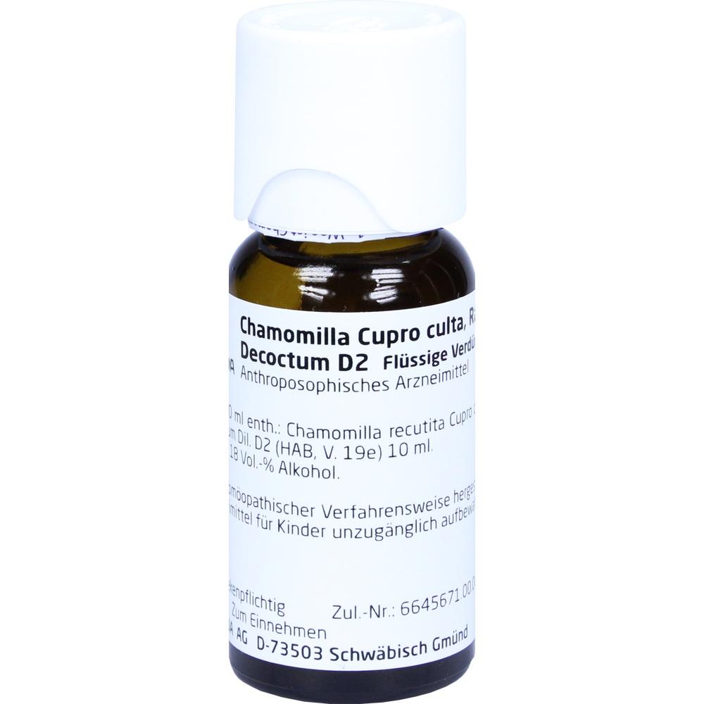 WELEDA CHAMOMILLA CUPRO culta Radix D 2 Dilution 50 ml Dilution