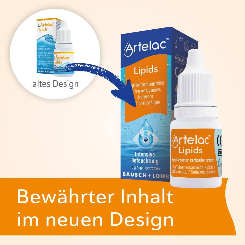 Artelac Lipids Augengeltropfen für stark tränende Augen 1X10 g Augengel