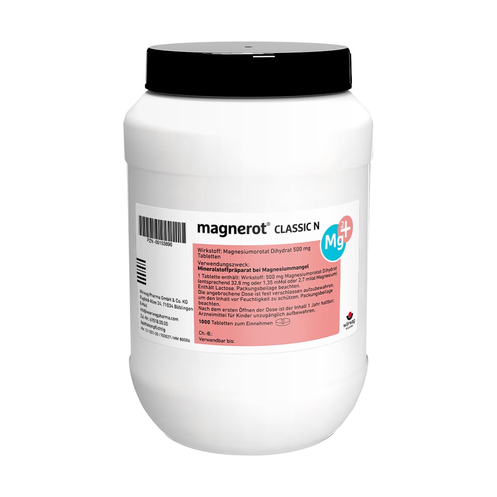 magnerot CLASSIC N 1000 St Tabletten