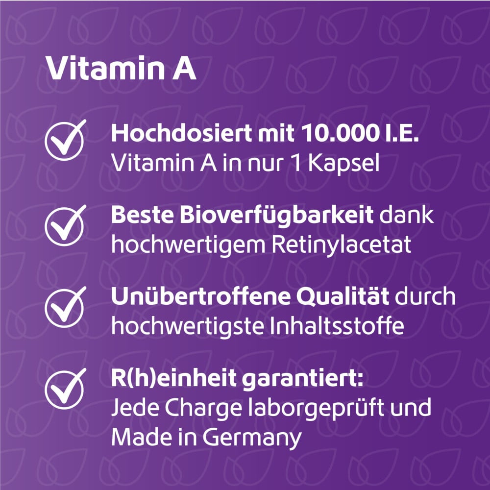 R(h)ein Nutrition Vitamin A 10.000 I.E. 120 St Kapseln