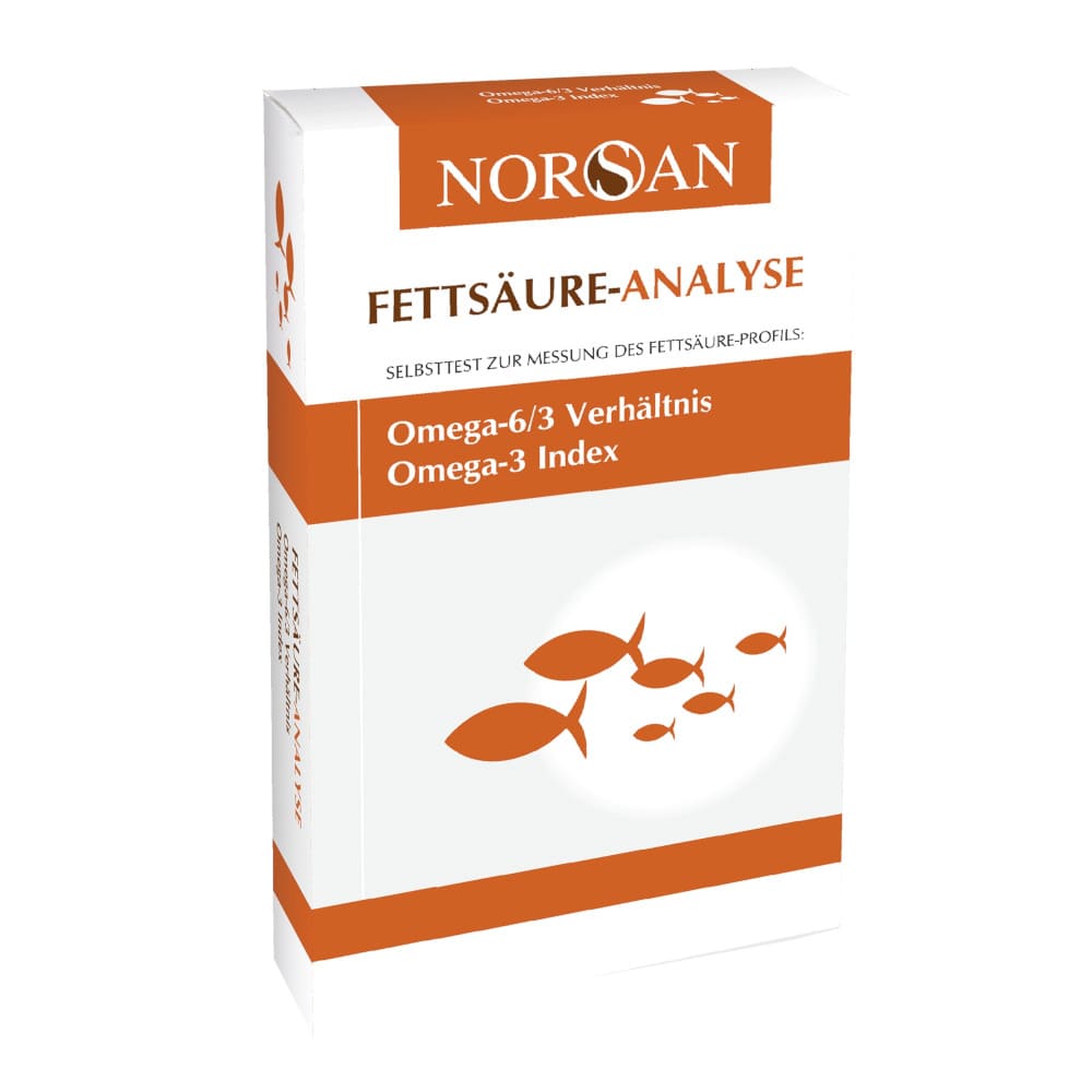 NORSAN Fettsäure-Analyse Selbsttest Omega 3/6 Verhältnis 1 St Test
