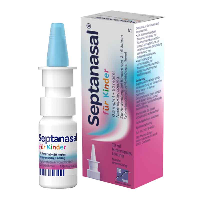 Septanasal für Kinder 0,5mg/ml + 50mg/ml Nasenspray 10 ml Nasenspray