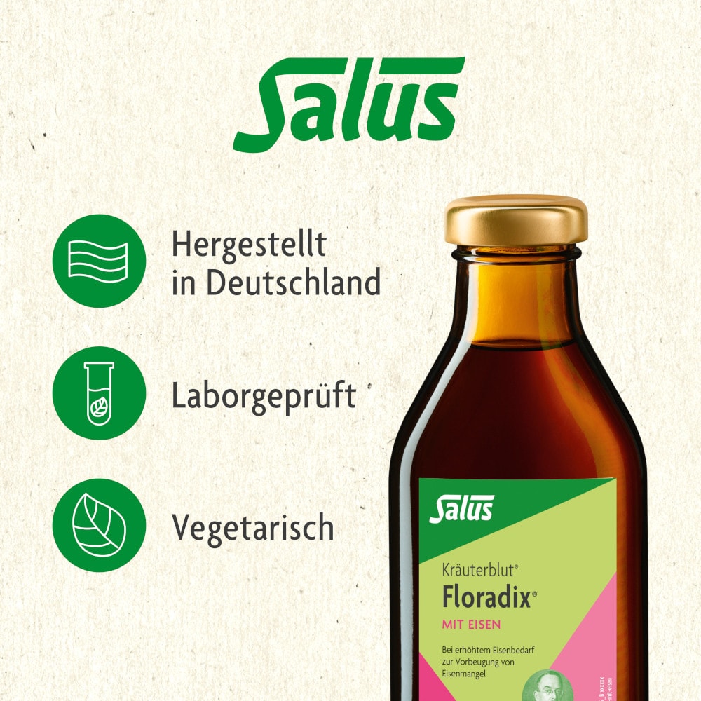 Kräuterblut Floradix mit Eisen 250 ml Lösung zum Einnehmen