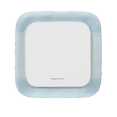 BIATAIN Silicone Ag Schaumverband 15x15 cm 5 St Verband