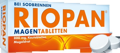 RIOPAN MAGENTABLETTEN - Bei Sodbrennen 50 St Kautabletten
