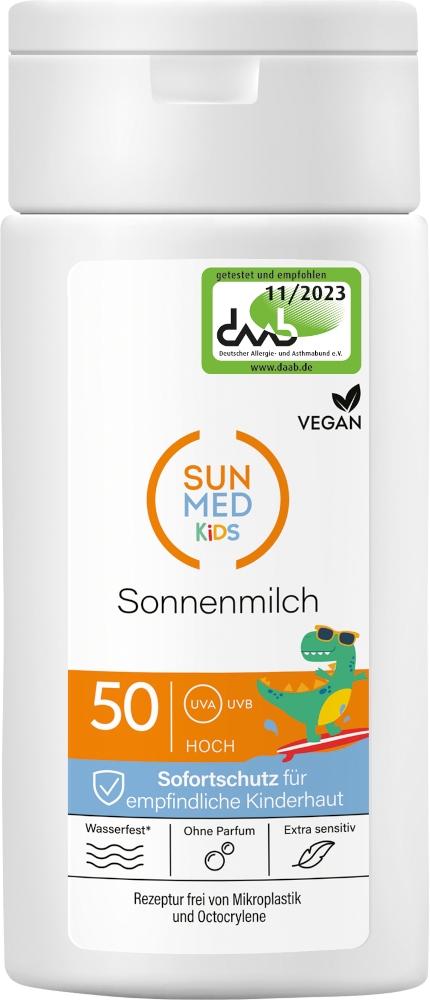SunMed KIDS Sonnenmilch LSF 50 + 10 % sparen* 200 ml Milch
