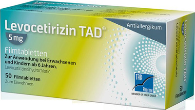 Levocetirizin TAD 5mg 50 St Filmtabletten