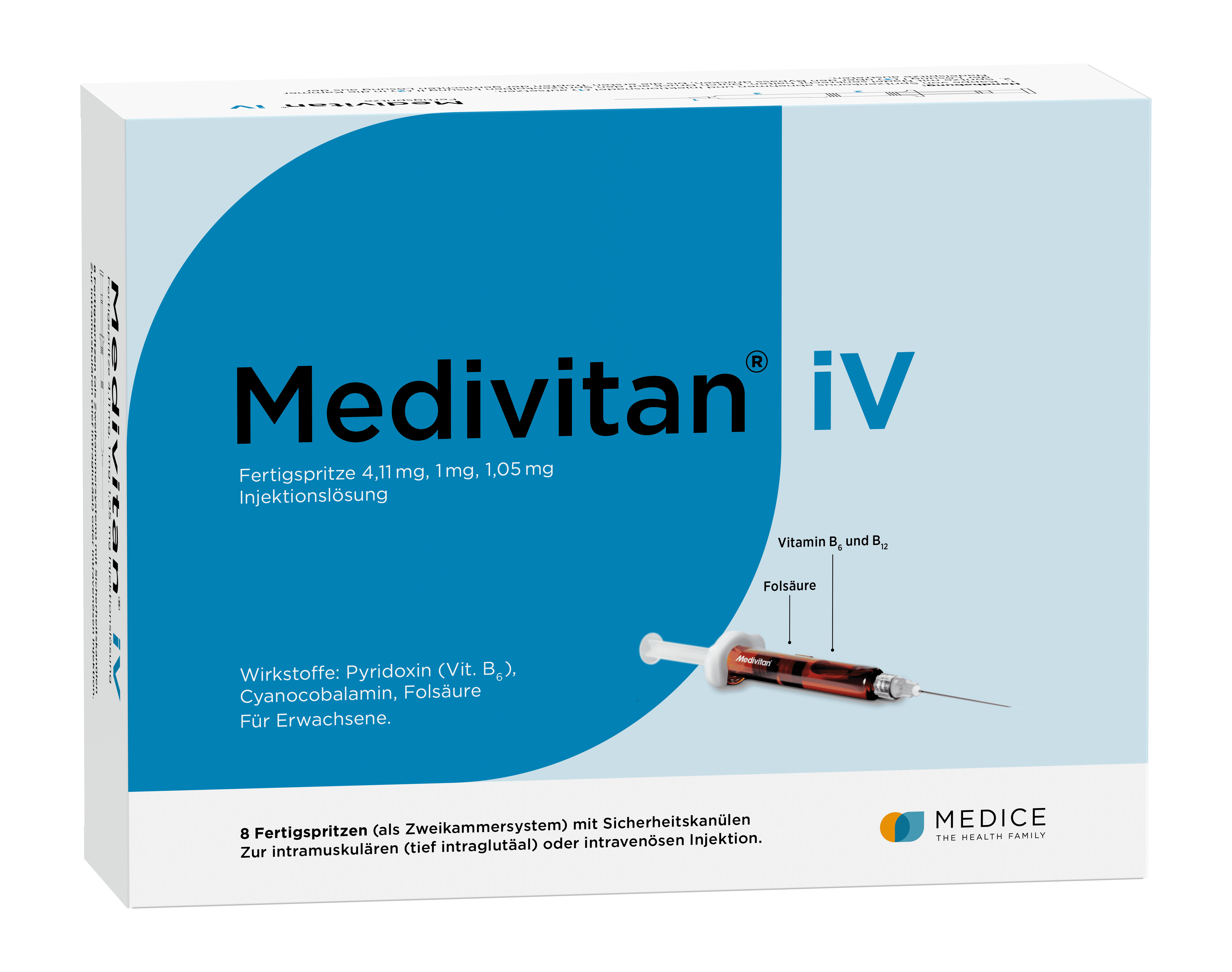 Medivitan iV Fertigspritzen bei Vitamin B-Mangel 8 St Fertigspritzen