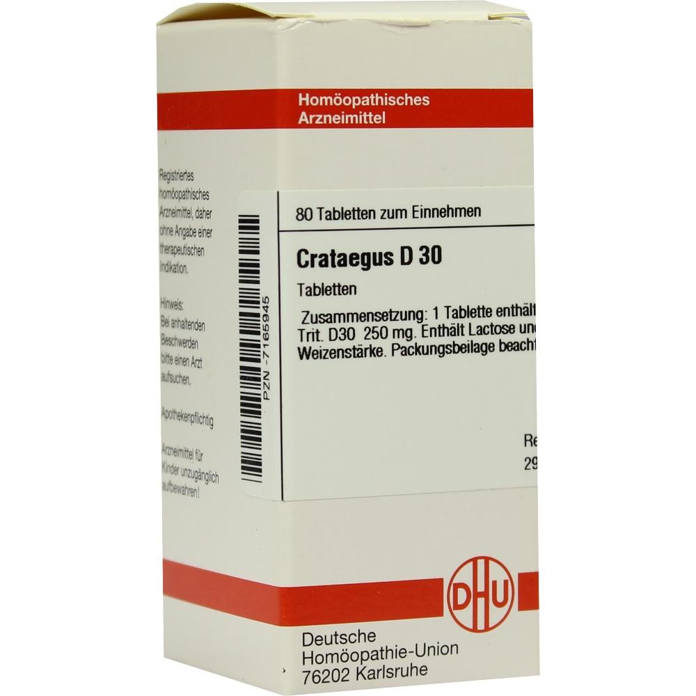CRATAEGUS D 30 Tabletten 80 St Tabletten