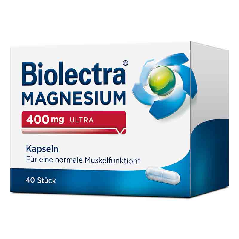 Biolectra MAGNESIUM 400mg ULTRA 40 St Kapseln